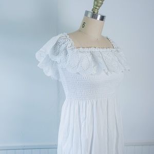 (215) nwt urban outfitters smocked white dress